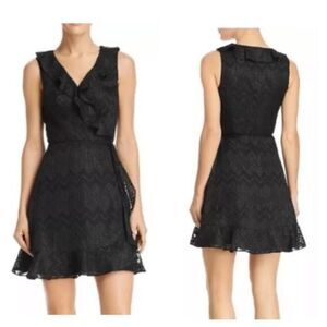 Wayf sleeveless chevron wrap dress size small